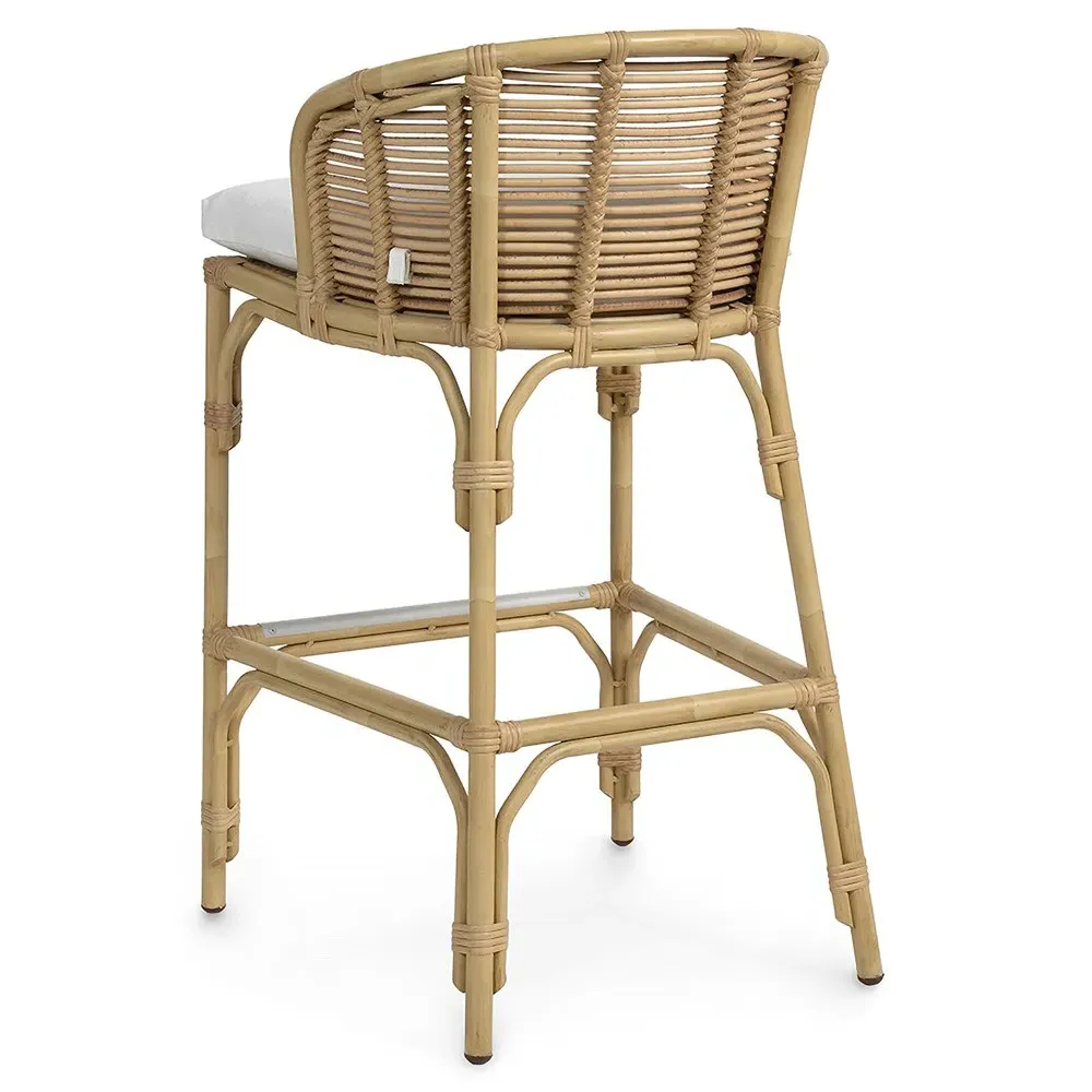 Camino Outdoor Bar Stool - Natural, Wicker