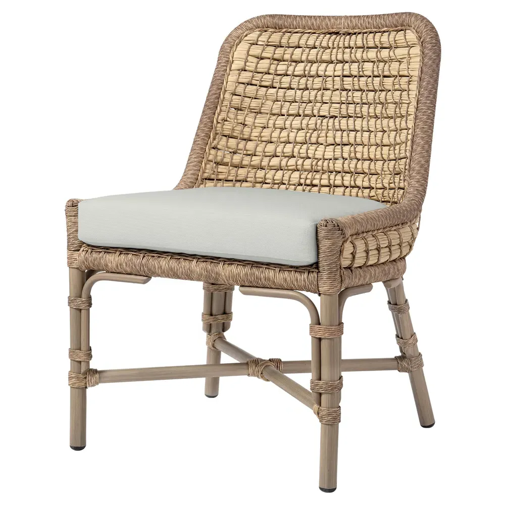 Capitola Outdoor Dining Side Chair - White, Aluminum image