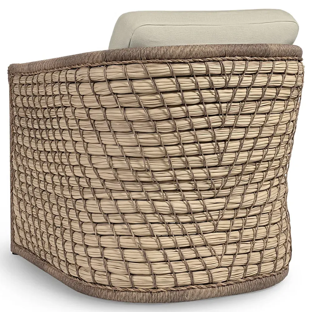 Capitola Outdoor Lounge Chair - Beige, Aluminum