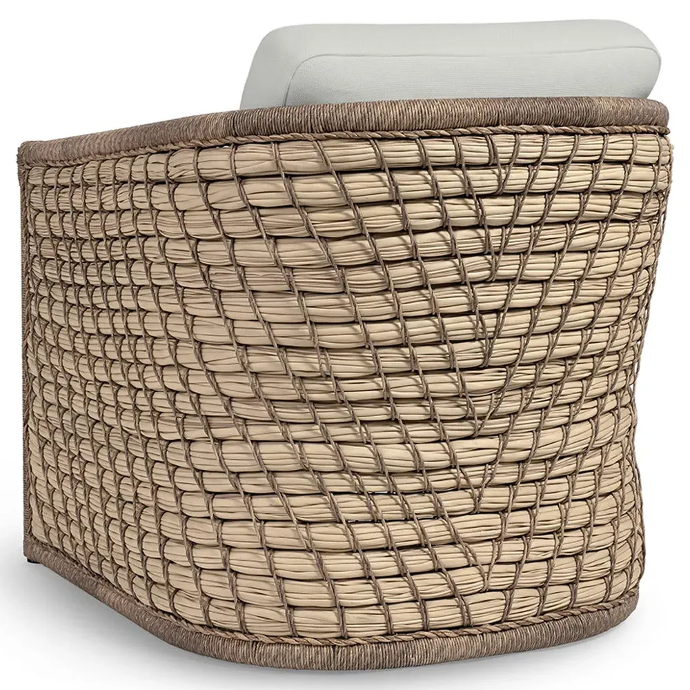 Capitola Outdoor Lounge Chair - White, Aluminum