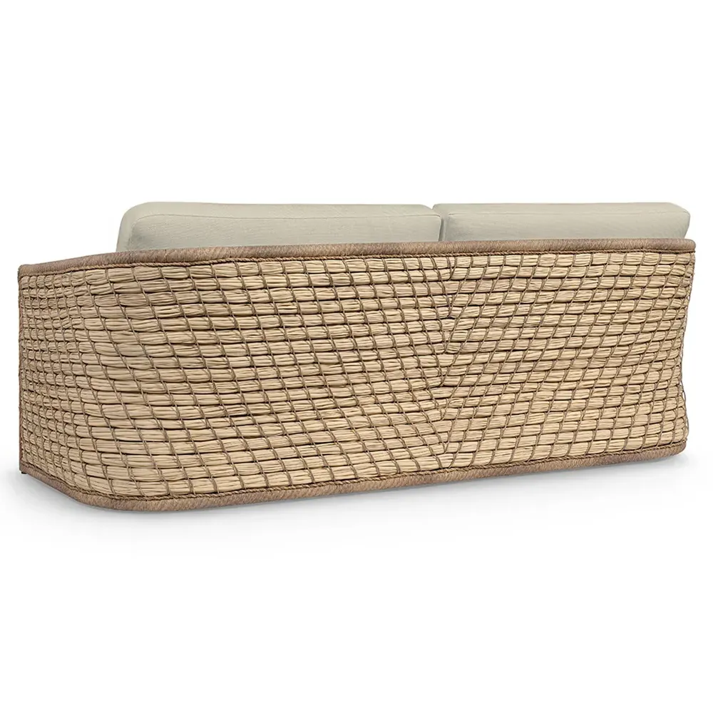 Capitola Outdoor Sofa - Beige, Aluminum