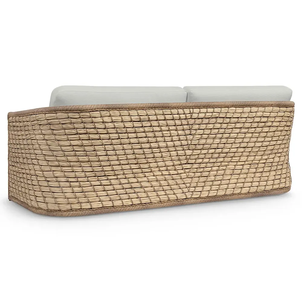 Capitola Outdoor Sofa - White, Aluminum