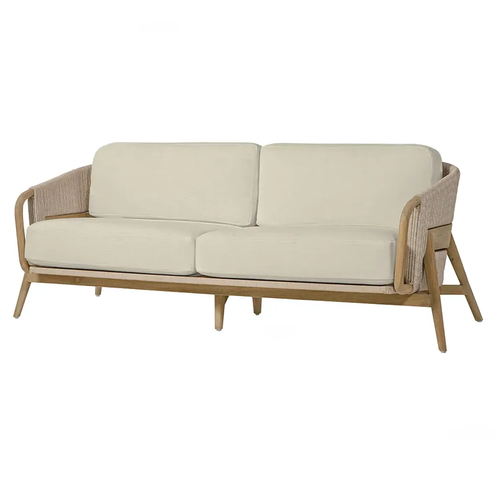 Casey Outdoor Sofa - Taupe, Teak