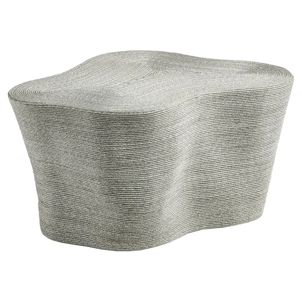 Caspian Small Outdoor Coffee Table - Grey, Rope image