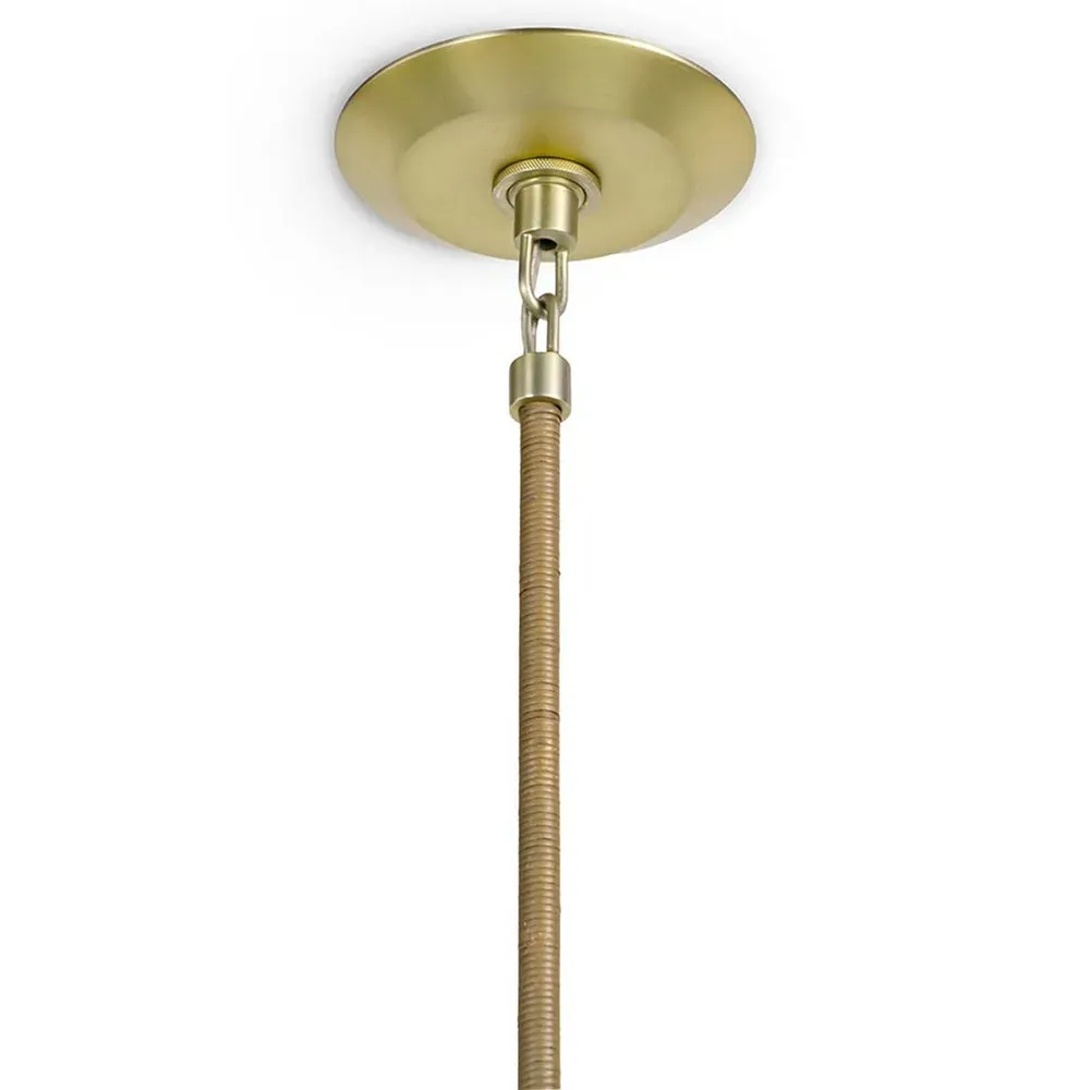 Cicero Large Chandelier - Taupe, Rattan