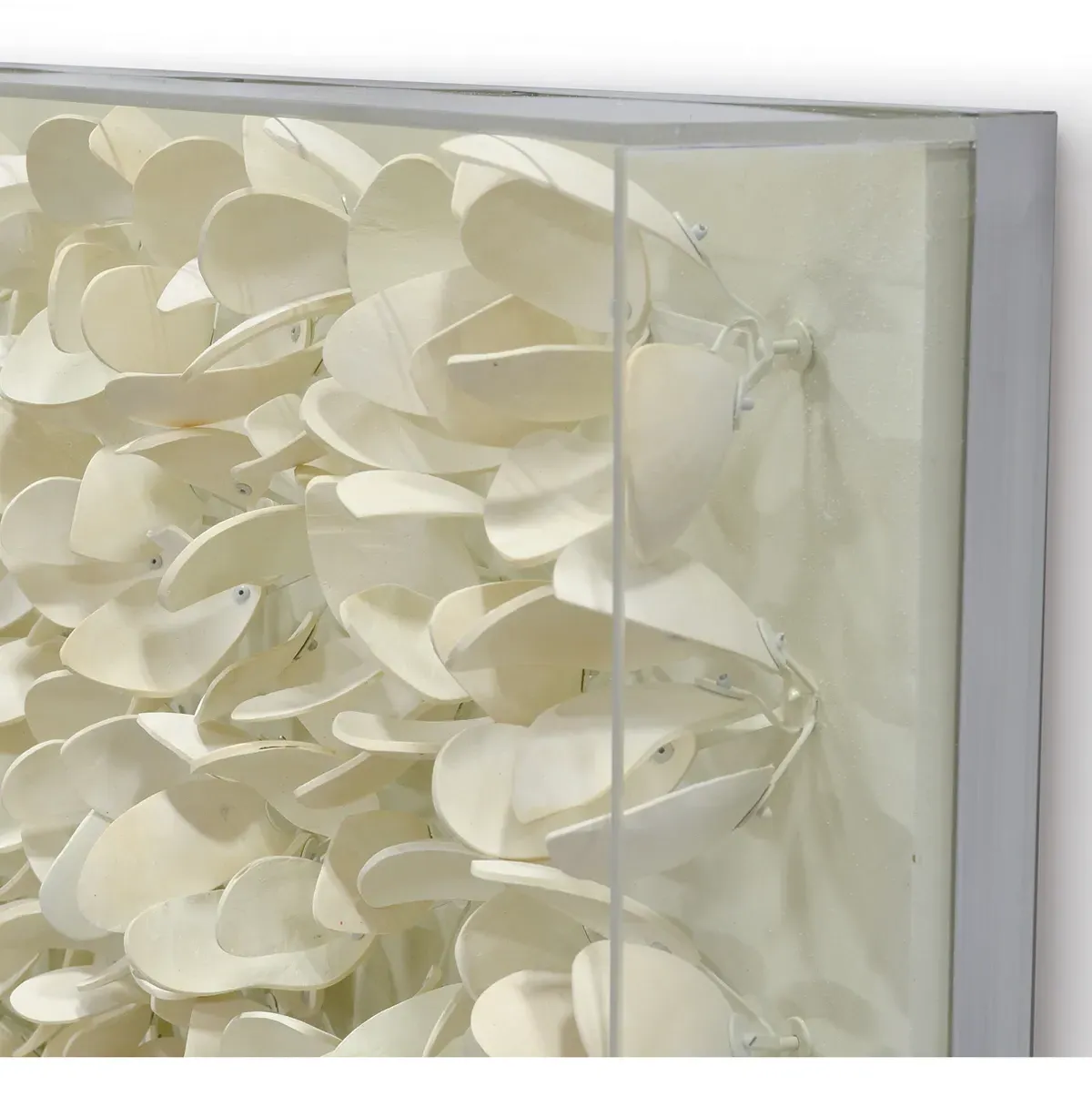 Coastal Adrift Square Wall Art - Off White, Coco Wood