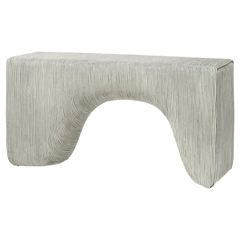 Cyprus Rectangular Console Table - Whitewash, Rattan