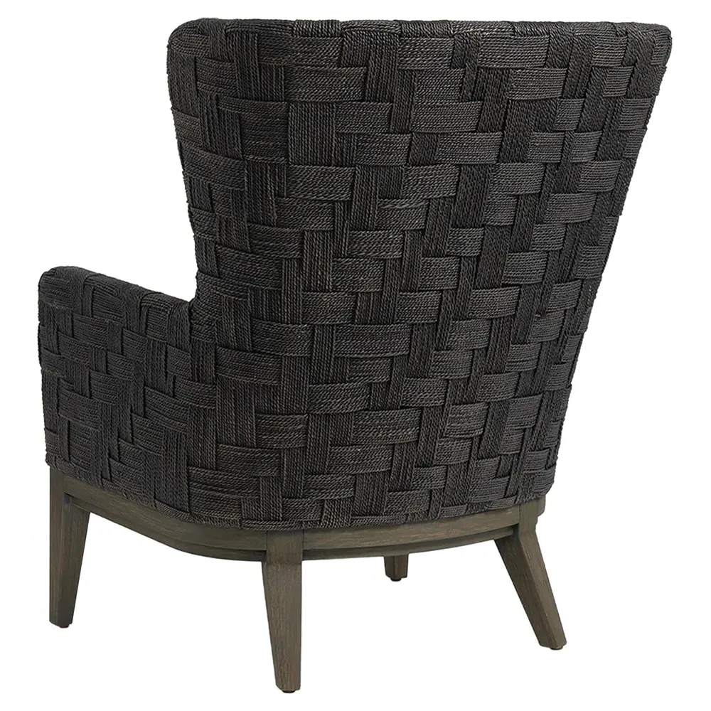 Dillon Wing Chair - Beige, Abaca Rope