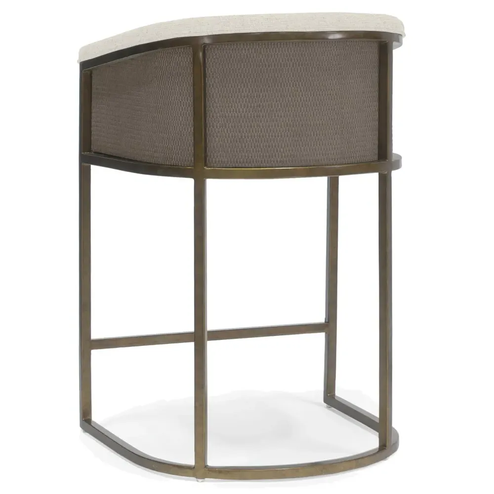 Donovan Counter Stool - Beige, Performance Fabric