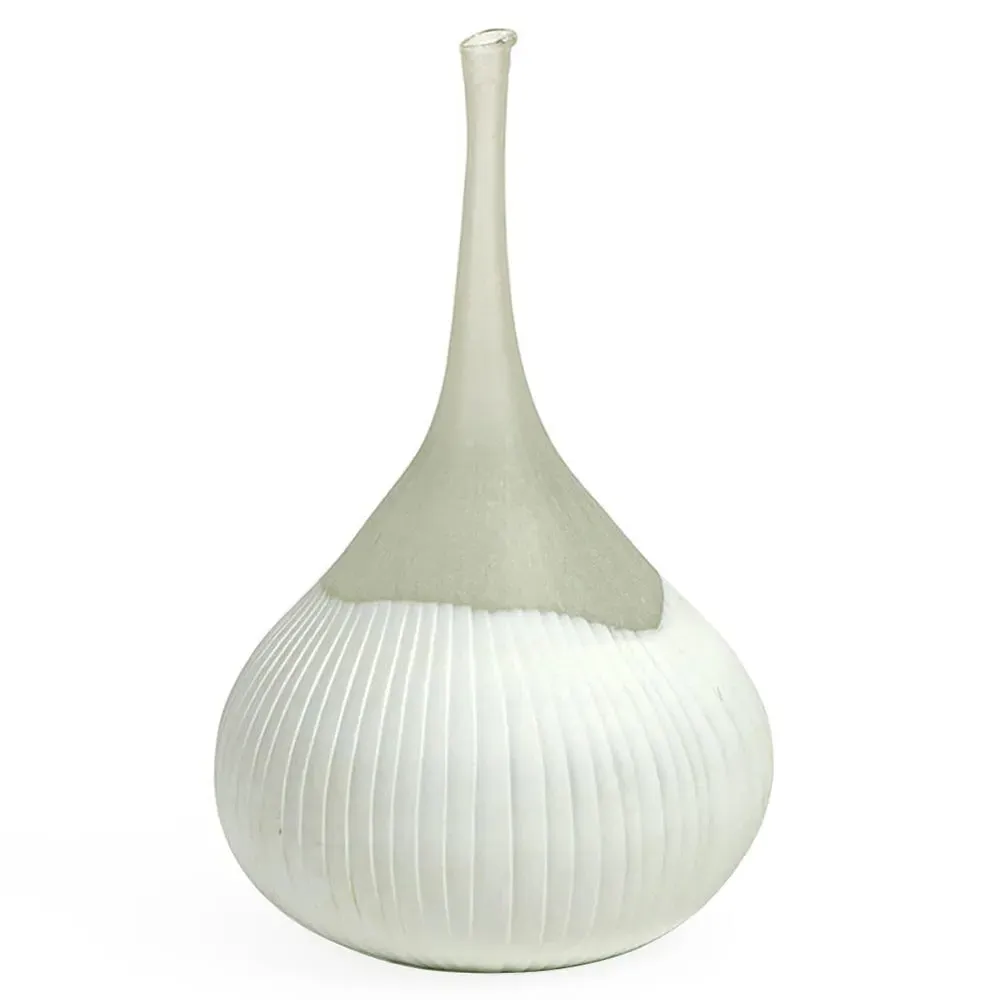 Eden Small Decorative Table Vase - White, Glass image