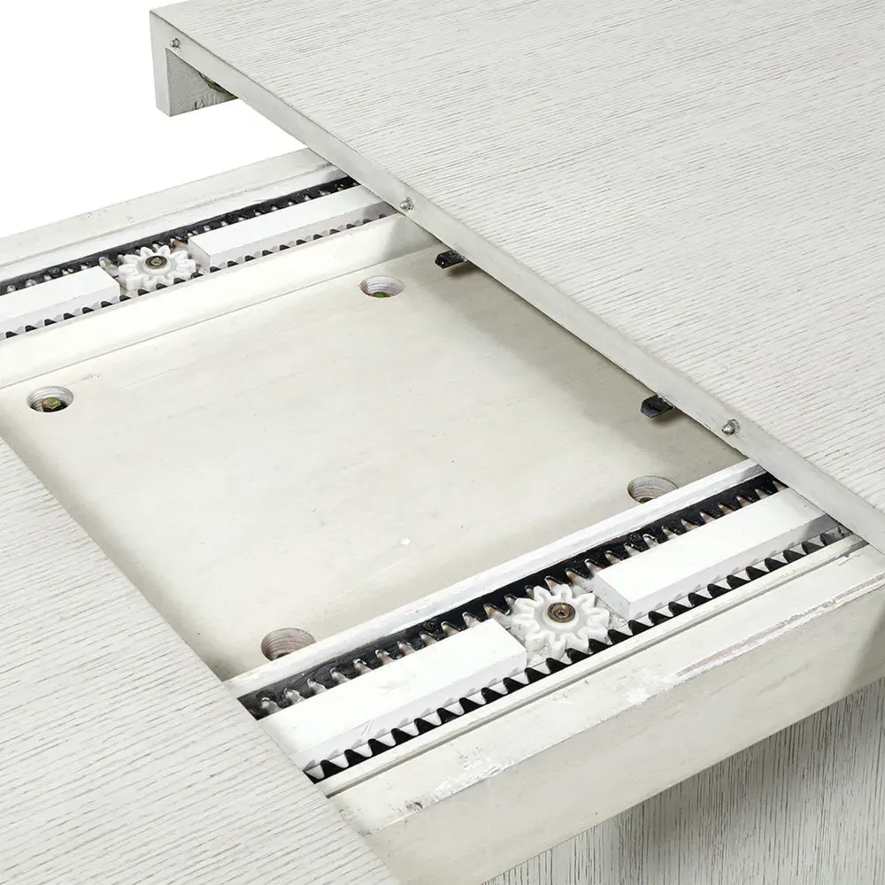 Ellis Rectangular Extendable Dining Table - Whitewash