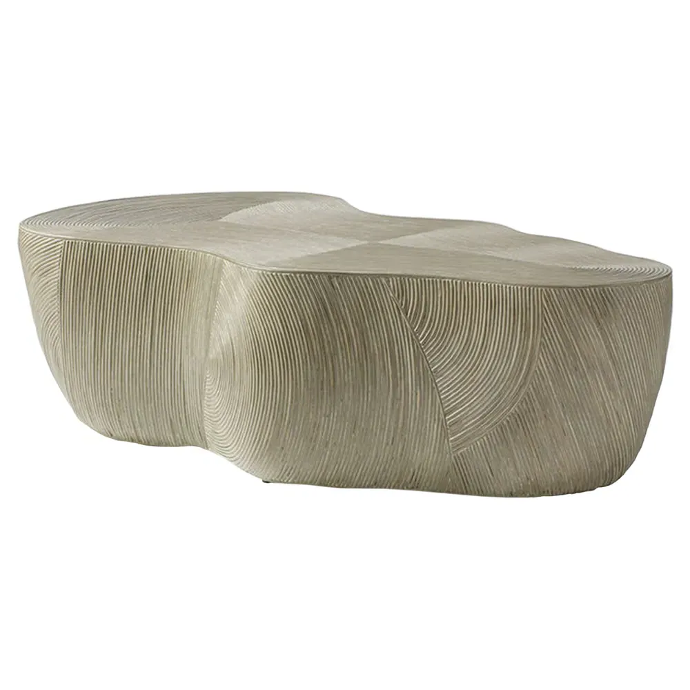 Fairfax Freeform Coffee Table - Brown, Rattan image