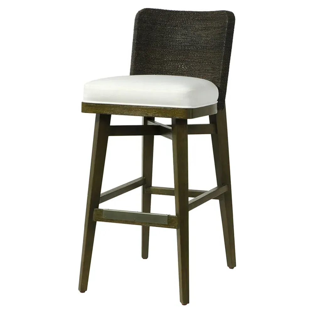 Francis Bar Stool - Charcoal, Hardwood