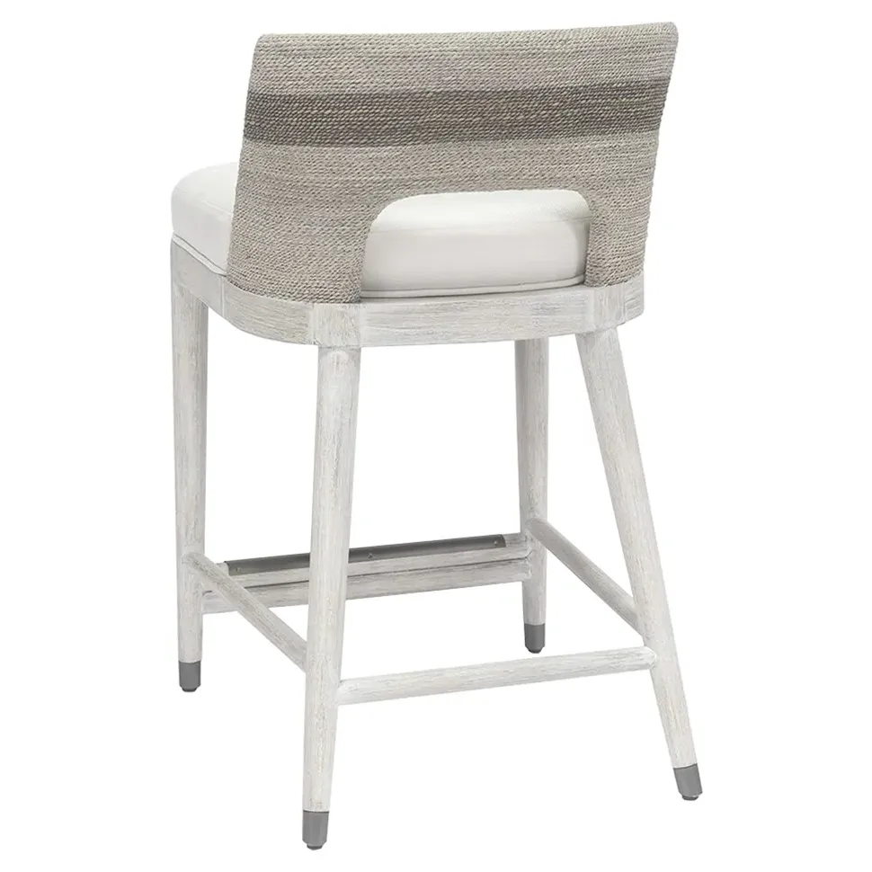 Fritz Counter Stool - White, Lampakanai Rope