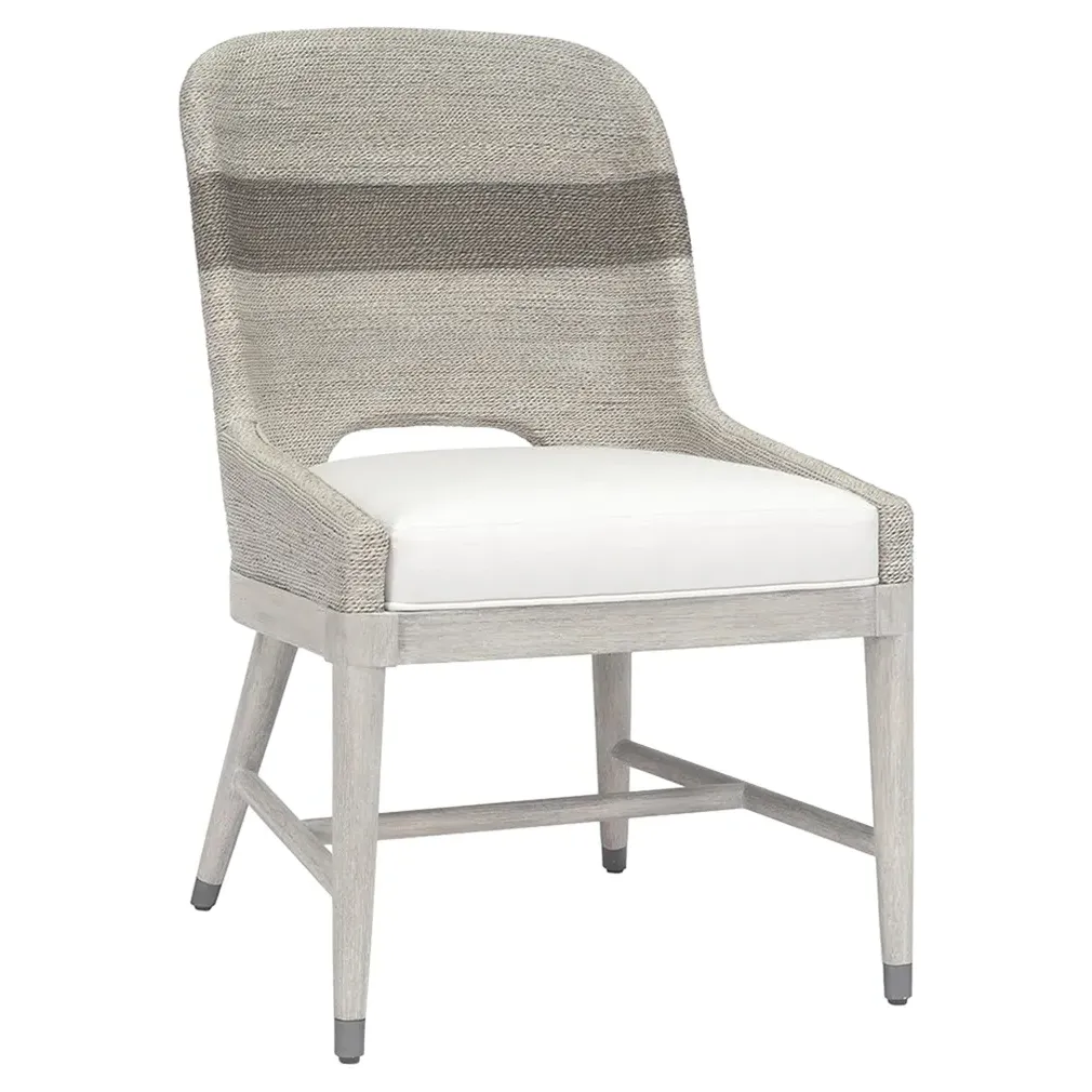 Fritz Side Chair - White, Lampakanai Rope