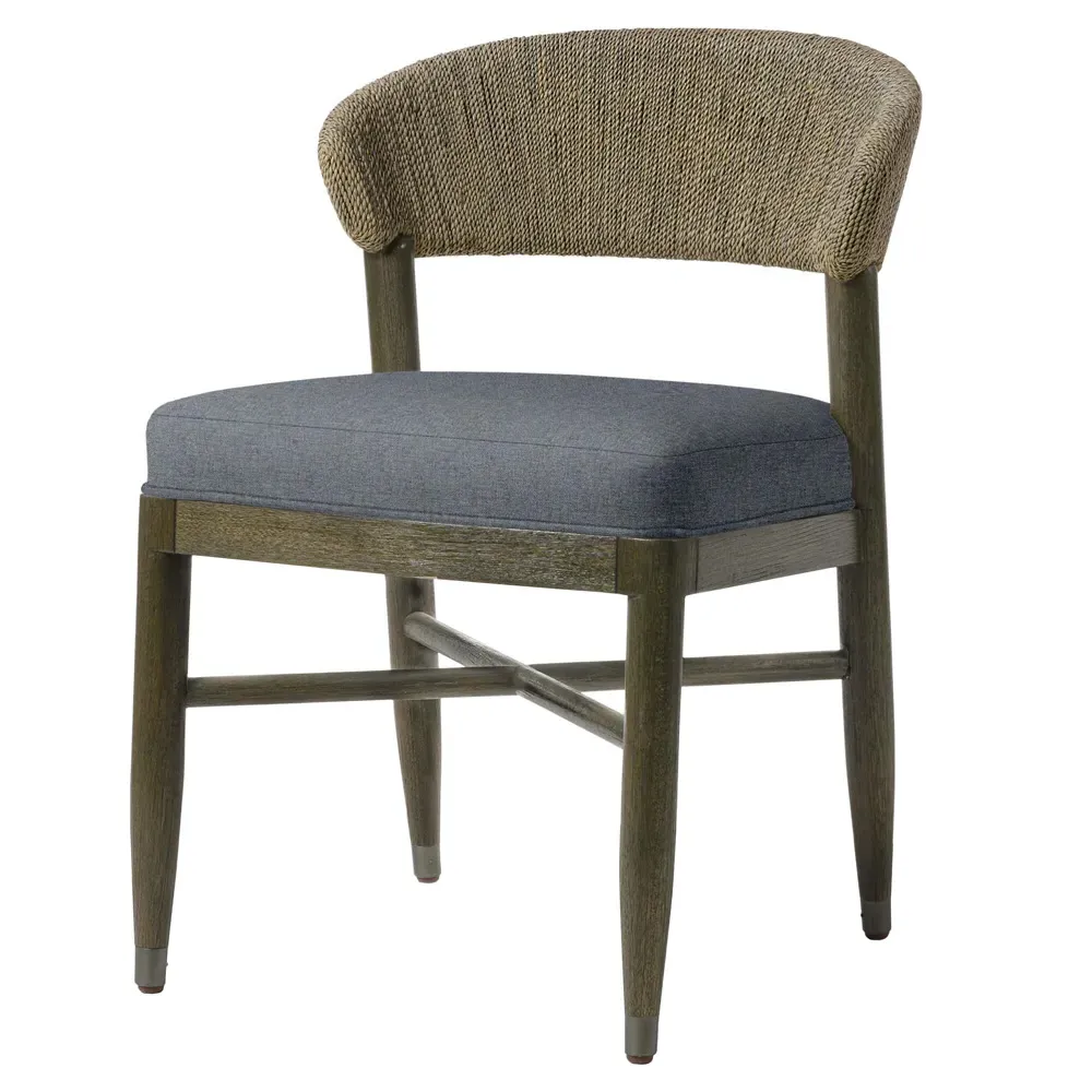 Gordon Rope Dining Chair - Blue, Seagrass