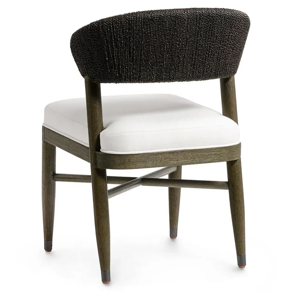 Gordon Rope Dining Side Chair - Black, Performance Fabric