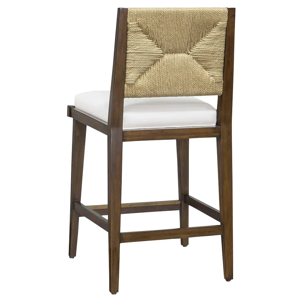 Grant Counter Stool - Arctic White, Walnut