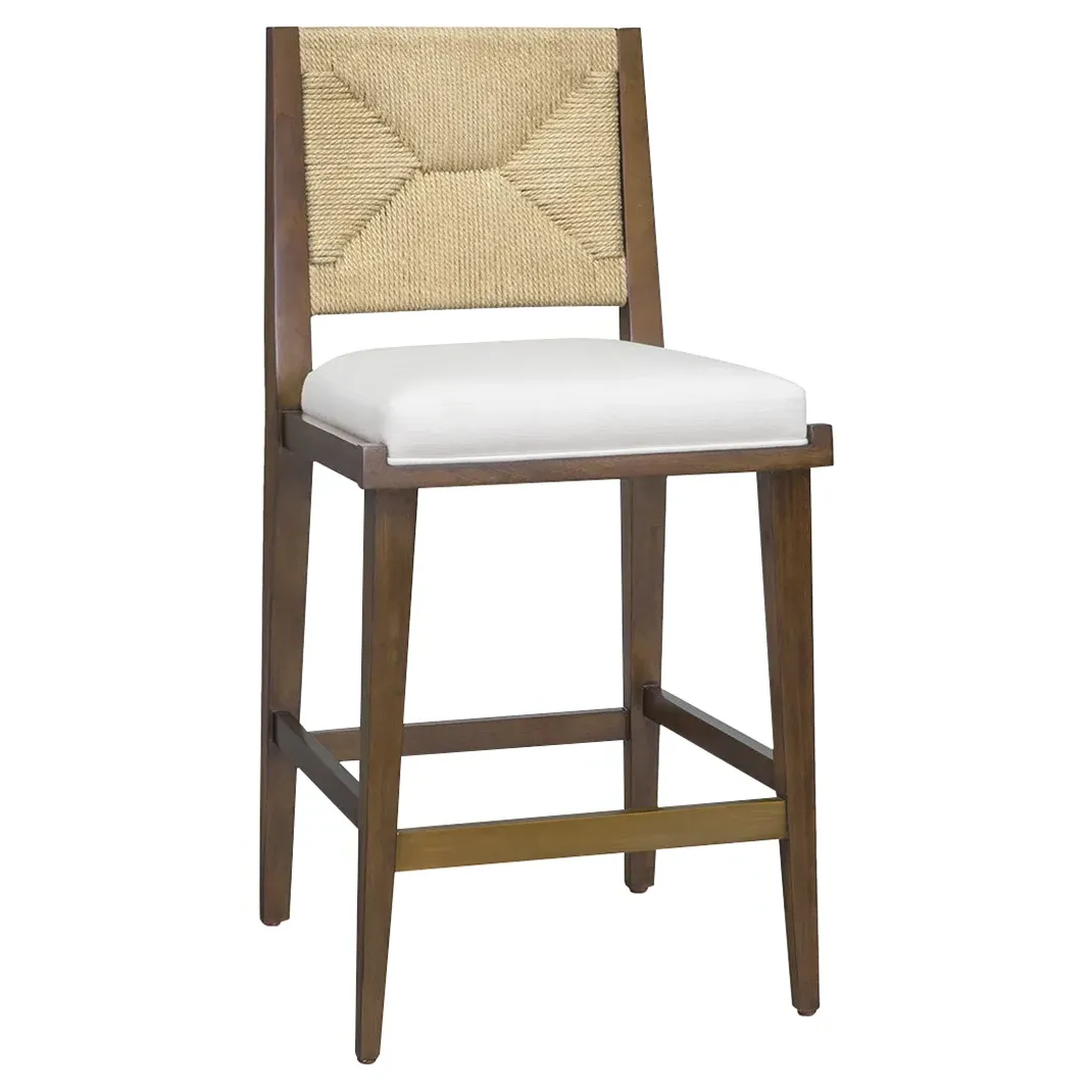 Grant Counter Stool - Arctic White, Walnut image