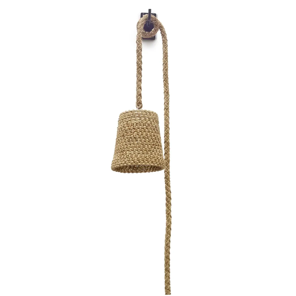 Green Oaks Hanging Wall Pendant - Natural, Abaca Rope