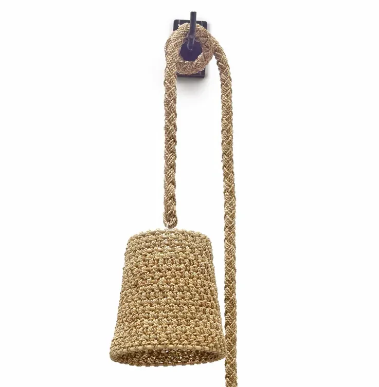 Green Oaks Hanging Wall Pendant - Natural, Abaca Rope image