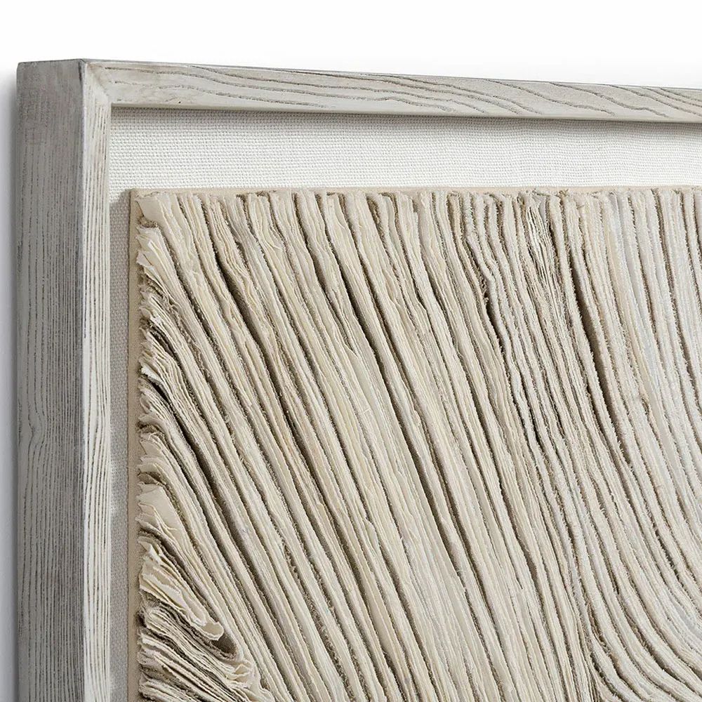 Harlowe Abstract Mixed Media Wall Art - Natural, Oak