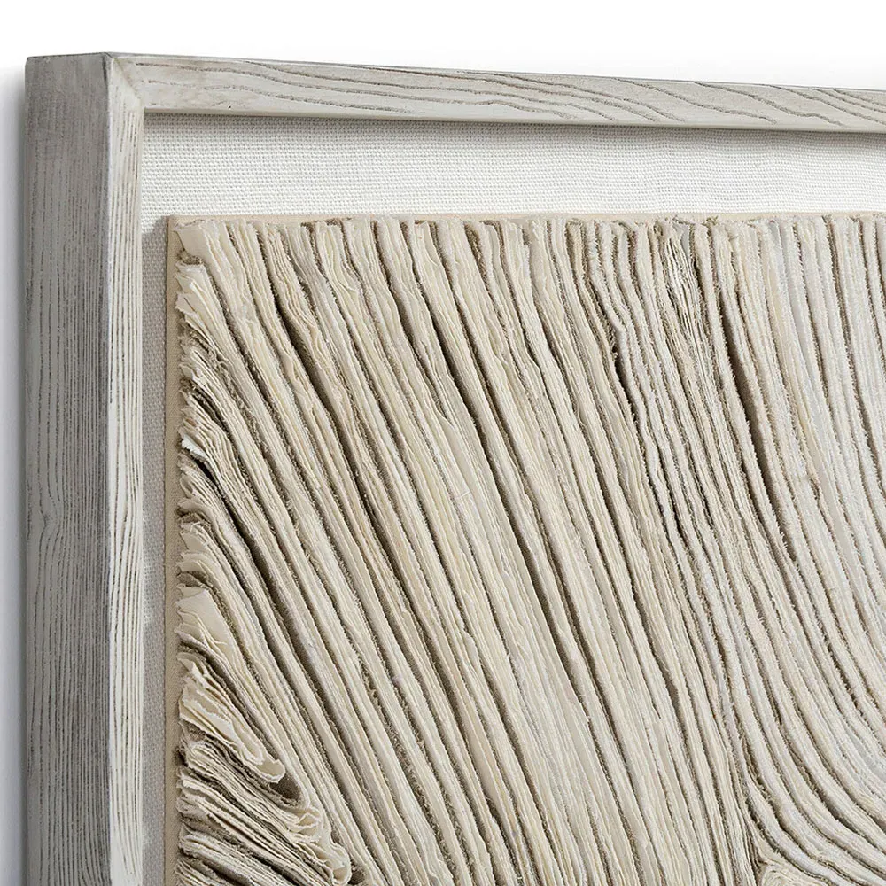 Harlowe Abstract Mixed Media Wall Art - Natural, Oak