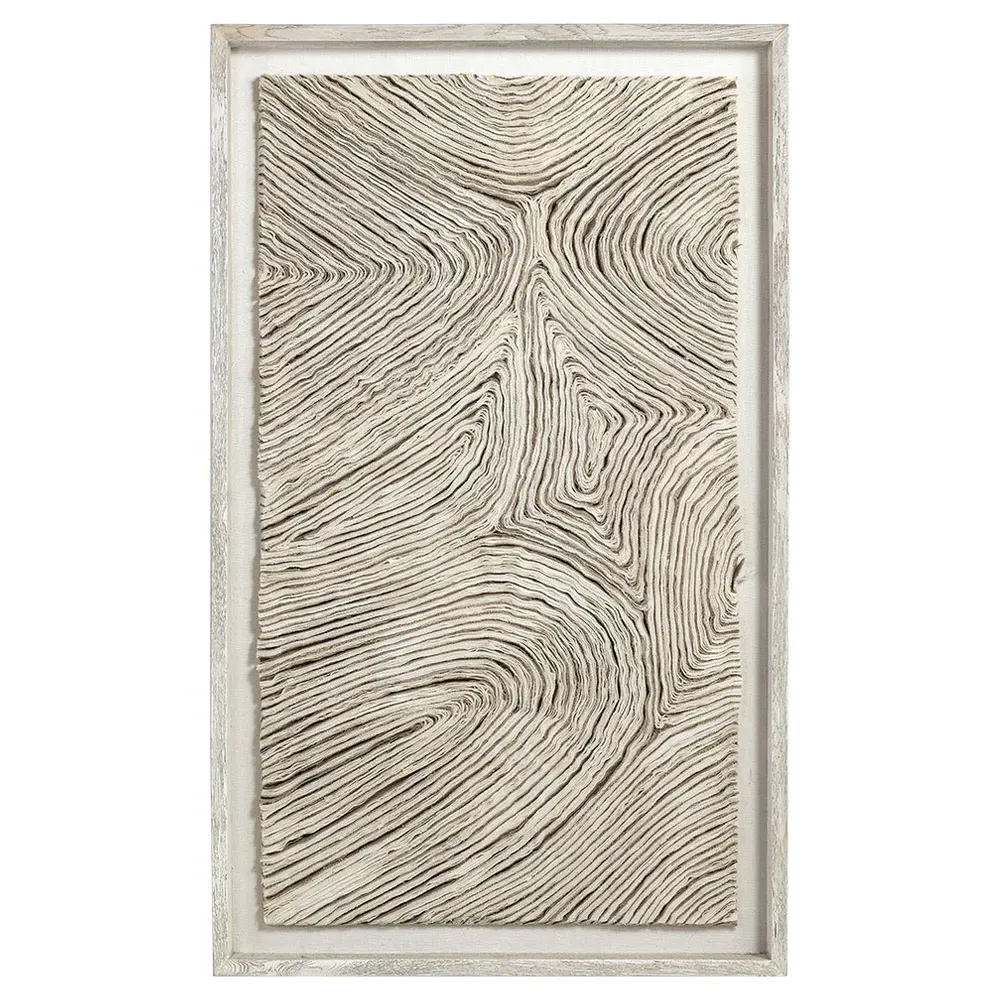 Harlowe Abstract Mixed Media Wall Art - Natural, Oak