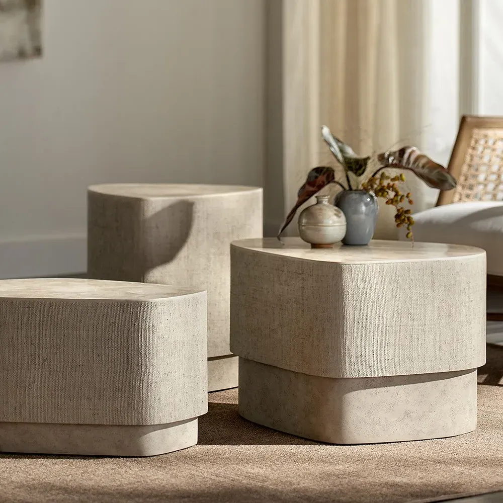 Holland Outdoor Side Table - Natural, Resin