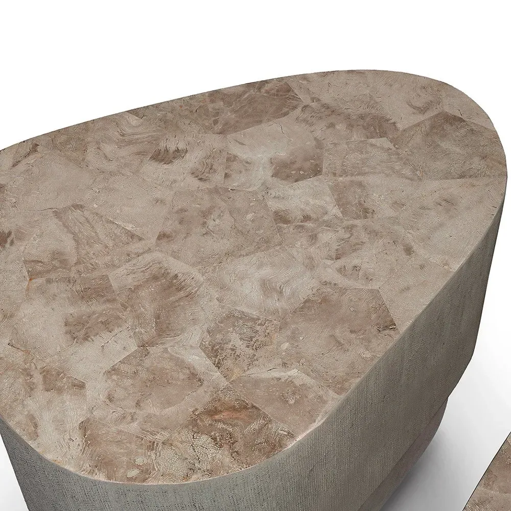 Holland Tall Outdoor Coffee Table - Natural, Resin