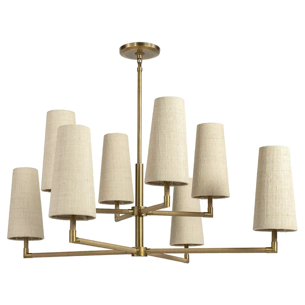 Irving Chandelier - Beige, Raffia