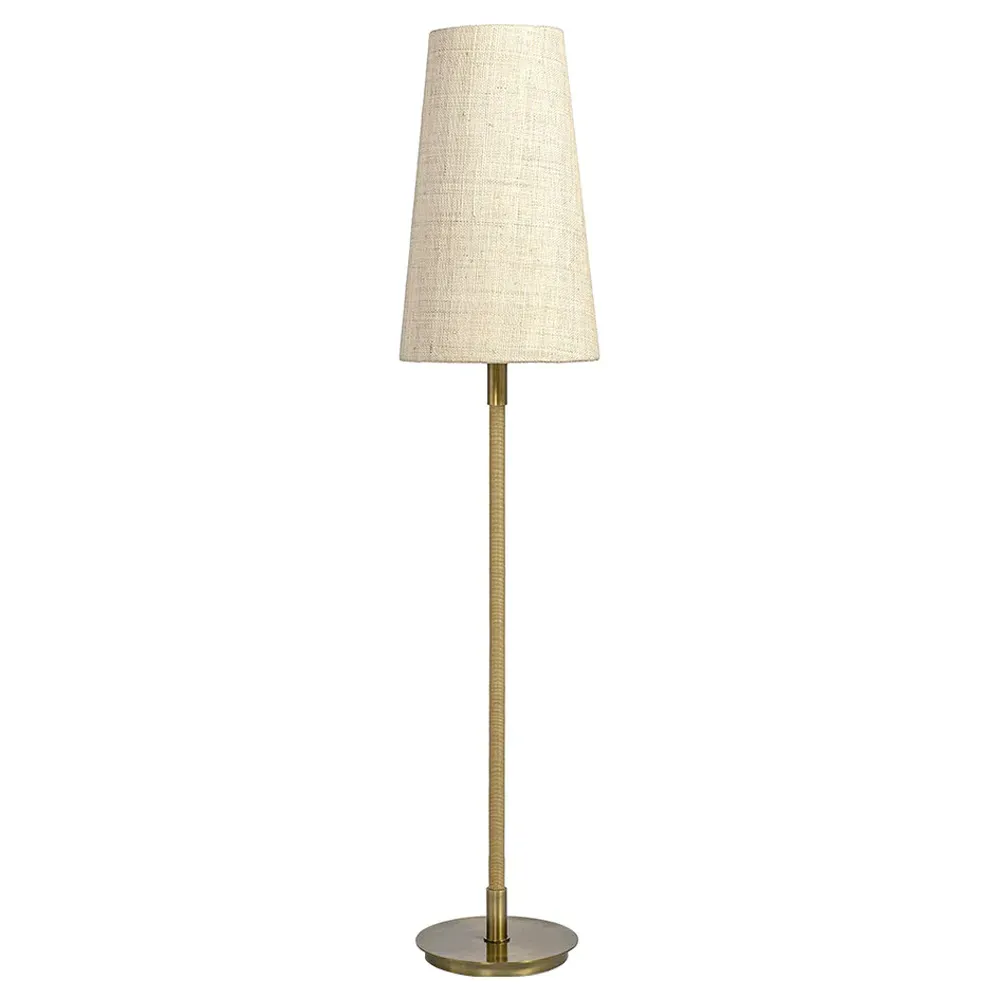 Irving Floor Lamp - Beige, Raffia