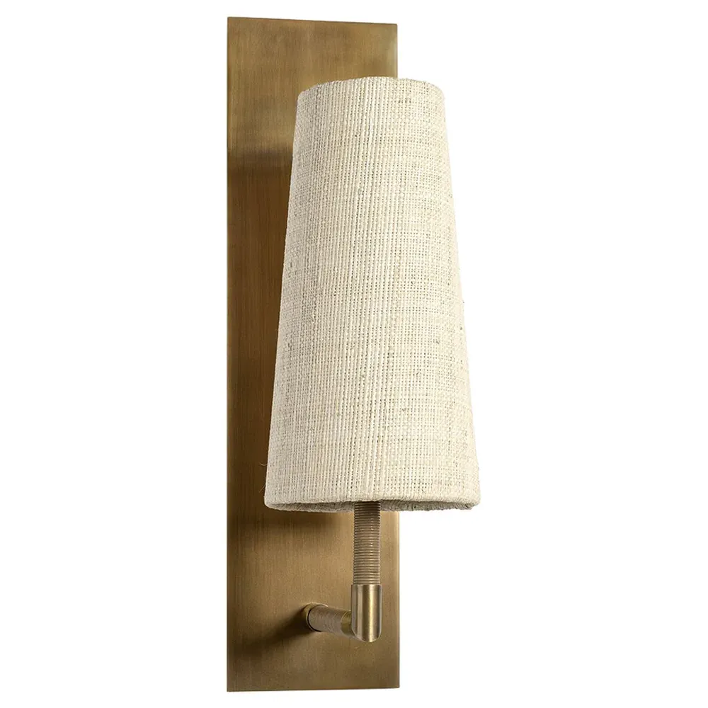 Irving Single Wall Sconce - Beige, Raffia image
