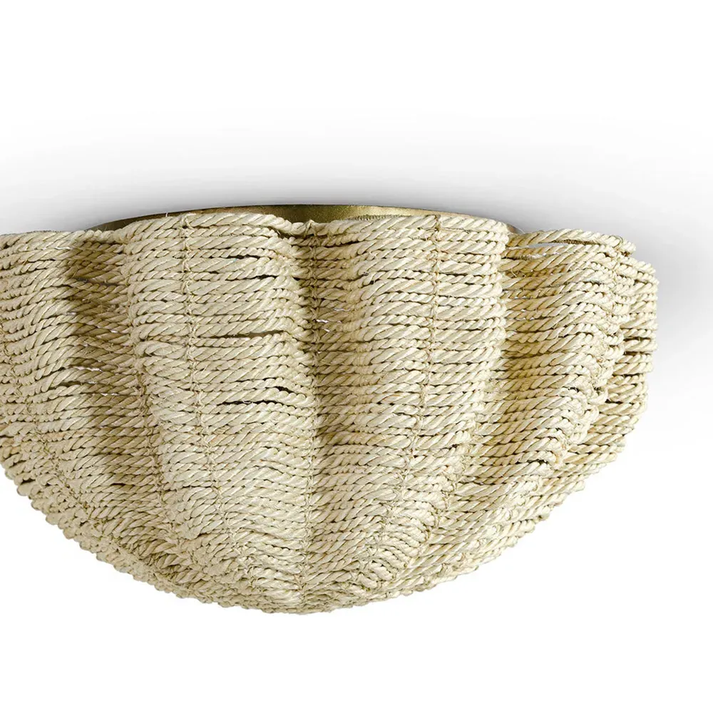 Isla Flush Mount Light - Natural, Metal