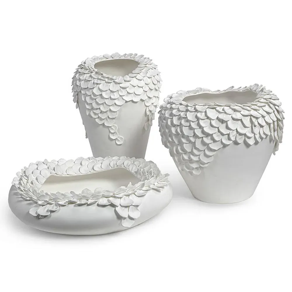 Jasmine Decorative Bowl - White, Bone China