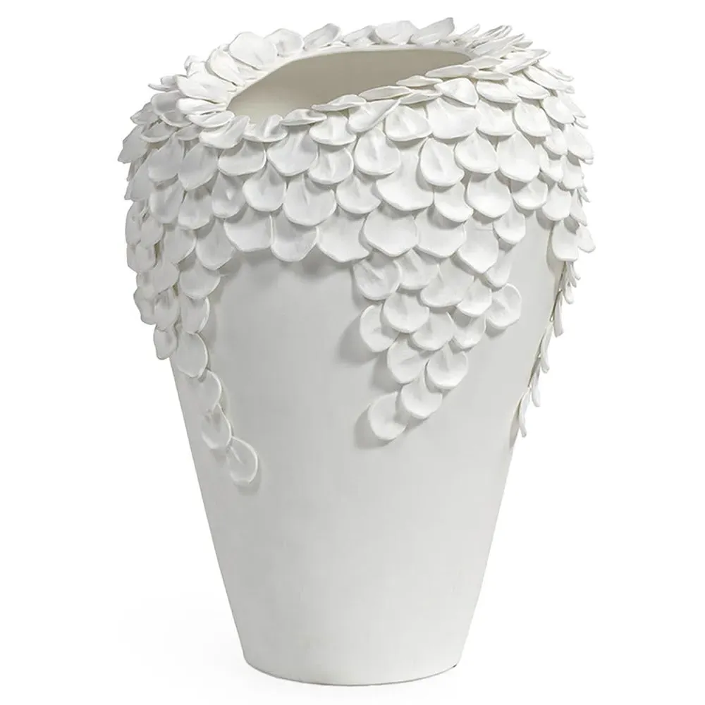 Jasmine Tall Decorative Vase - White, Bone China image