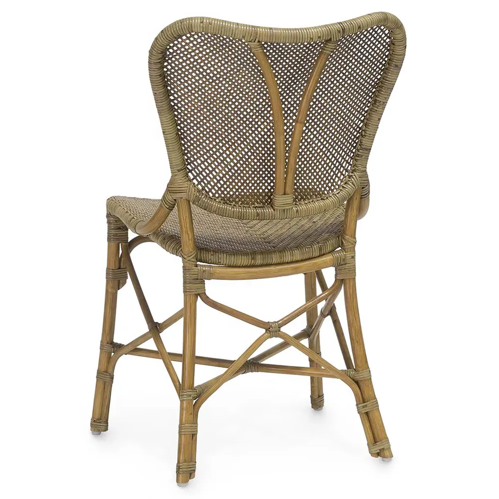 Jordan Woven Rattan Side Chair - Brown