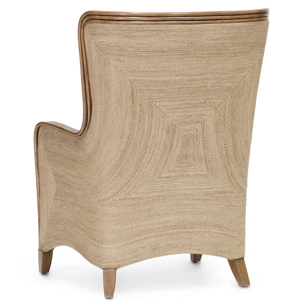 Kingston Wing Chair - Beige, Rattan