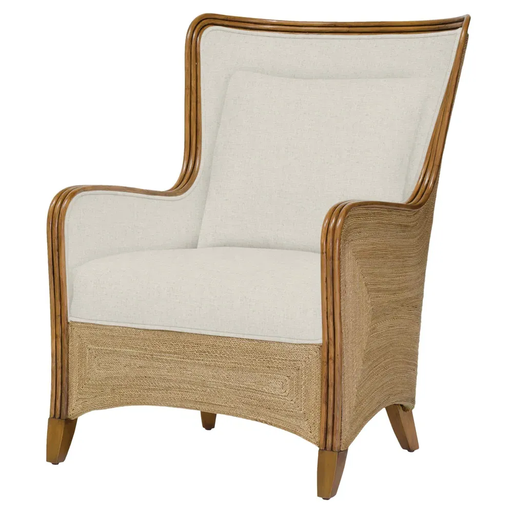 Kingston Wing Chair - Beige, Seagrass image