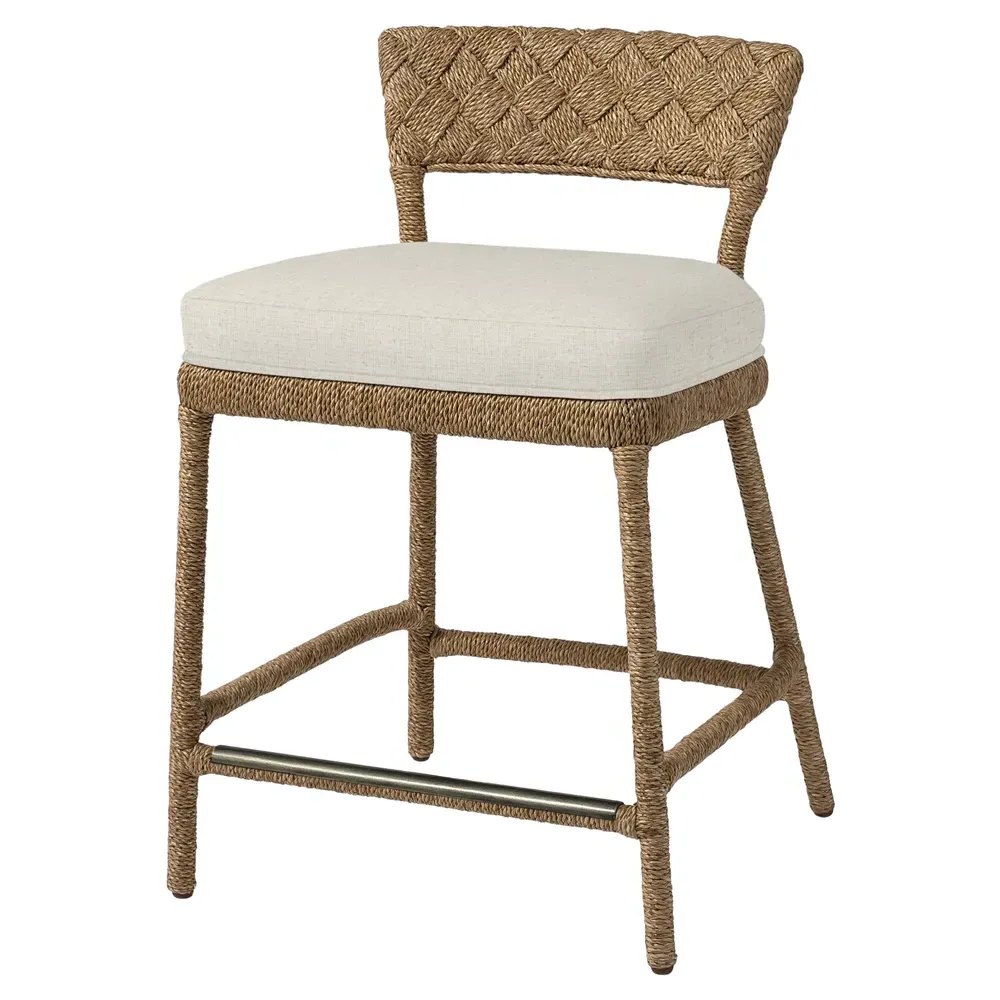 Lance Counter Stool - Beige, Rope image