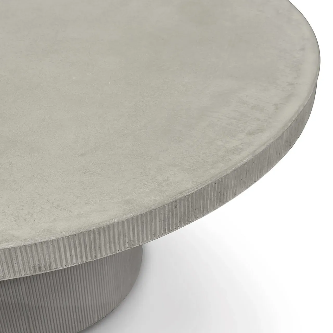 Largo Round Outdoor Dining Table - Grey, Stone