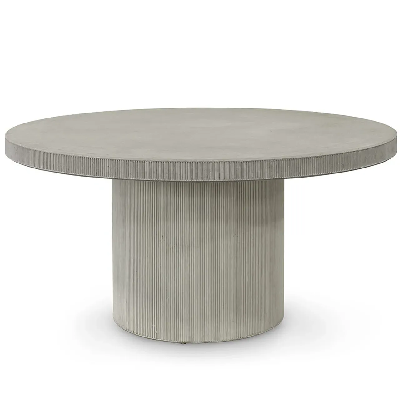 Largo Round Outdoor Dining Table - Grey, Stone