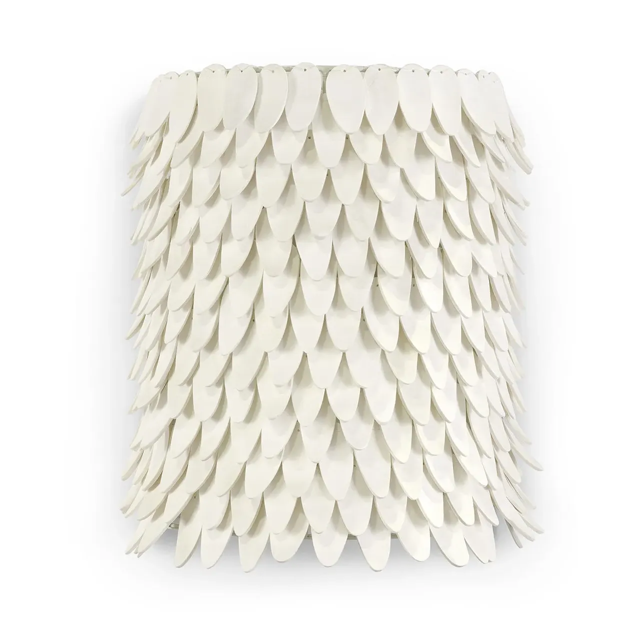 Mariposa Wall Sconce - Off White, Coconut Shell