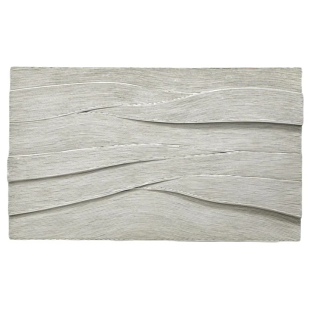 Marlene Layered Wall Sculpture - Grey Wash, Rattan