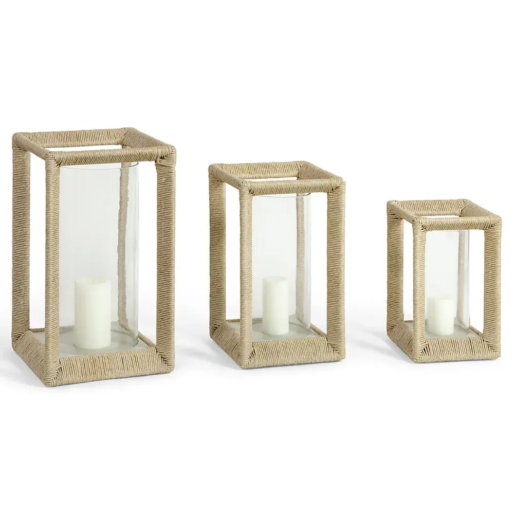 Marlow Medium Hurricane - Beige, Abaca Rope