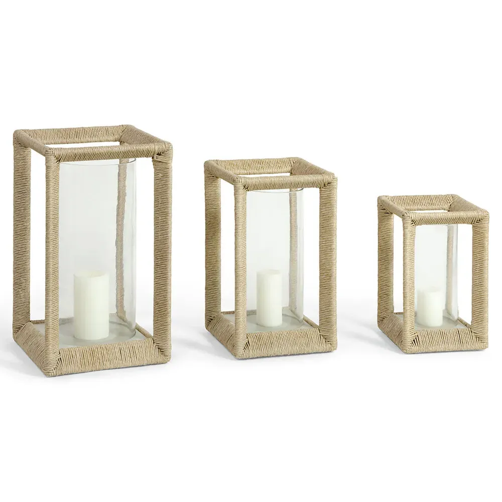 Marlow Small Hurricane - Beige, Abaca Rope