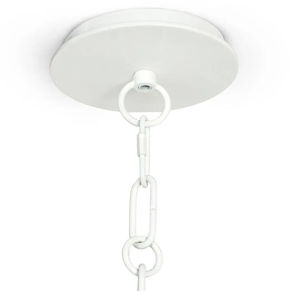 Miramar Rattan Chandelier - Chalk White