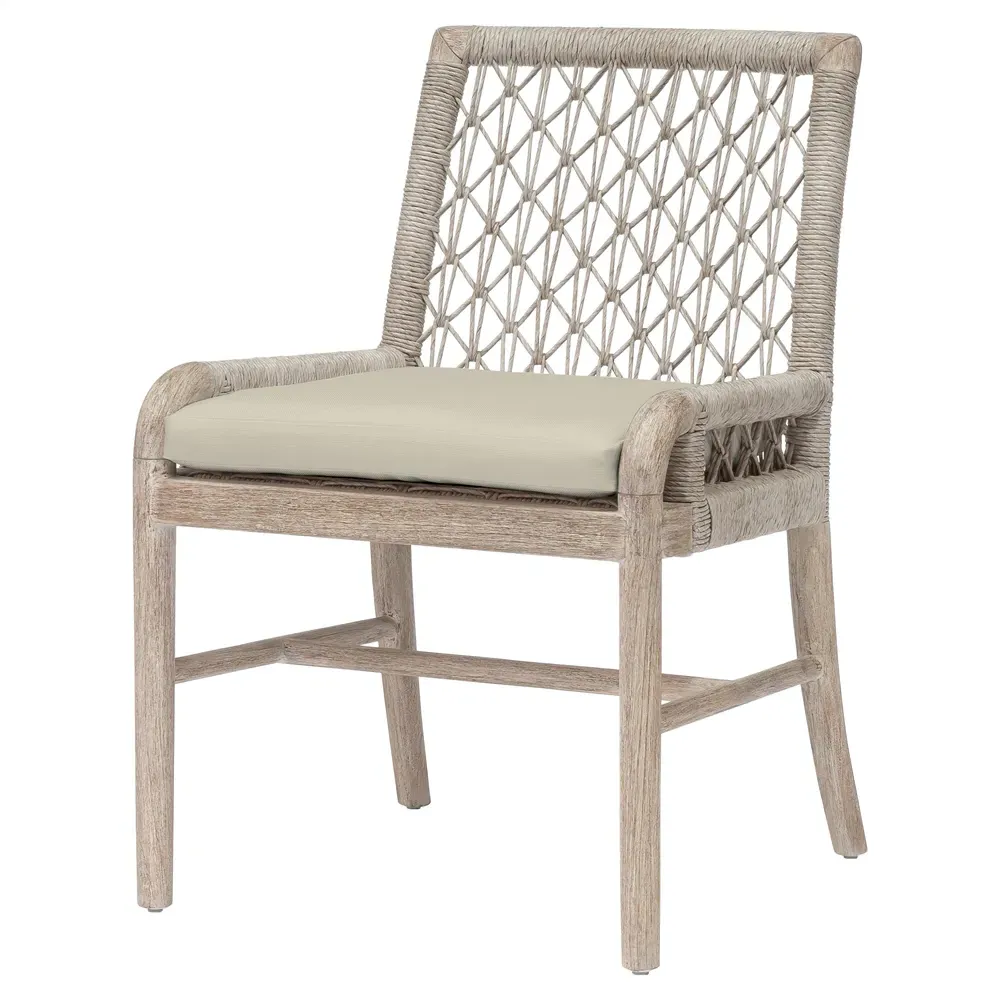 Montecito Outdoor Dining Chair - Beige, Teak image
