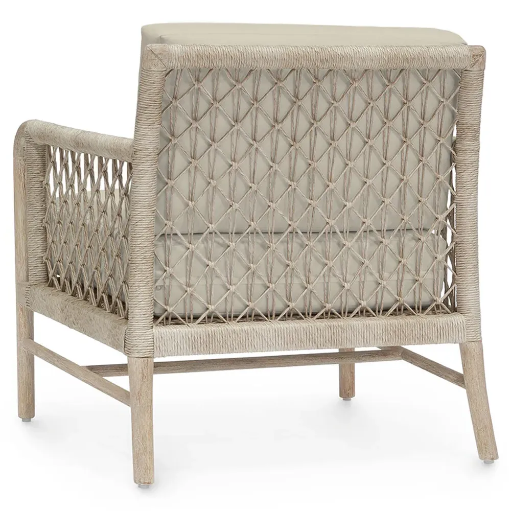 Montecito Outdoor Lounge Chair - Beige, Teak