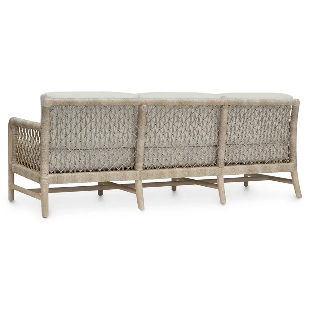 Montecito Outdoor Sofa - White, Teak